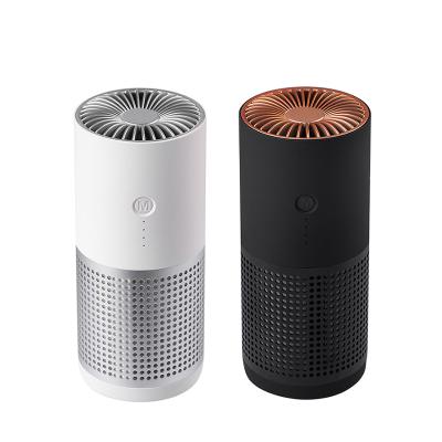 China 2021 New Product Real Time Tracking Air Quality Monitoring Electrical Pm2.5 Detection Electric Negative Ion Air Cleaner Car Air Purifier for sale