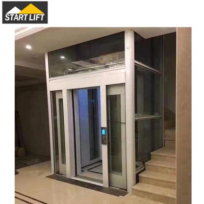 China Modern 400KGS 2Floor Villa House Residents Elevators Lift Machine Roomless Elevators LMR Home Elevator for sale