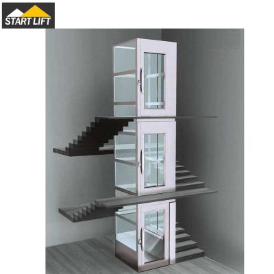 China China Hydraulic Hotels Home Elevator China Factory 4 Floor 3 People Lift Residential Home Elevator for sale