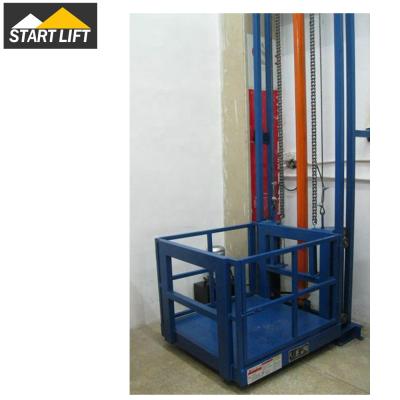 China Hotels START LIFT Cheap Price Small Hydraulic Cargo Pusher Freight Lift Mini Goods Lift for sale