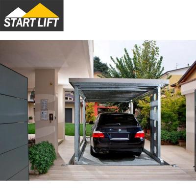 China Home gargarage 2 level car scissor lift garage rises out of underground garage ground car lift for sale