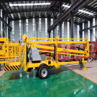 China Aerial HIGH QUALITY PRICE 8M 45FT CHINA CONSTRUCTION WORK CHINA TRAILER MOUNTED BOOM LIFT for sale