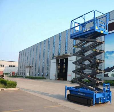 China Hotels START Sale 8m 10m 12m Warehouse Use Aerial Work Man Scissor Lift Genie Quality Scissor Lift for sale