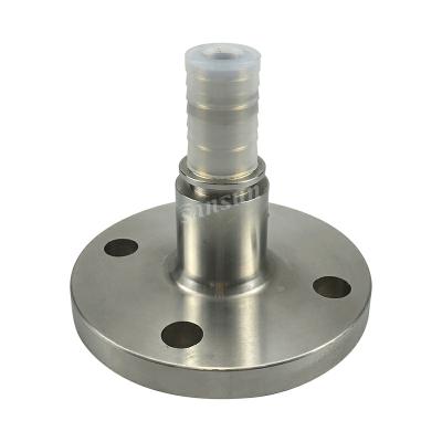 China Petroleum Sanitary Stainless Steel PFA Lined Fixed Flange With Toothed Pipe Shank for sale