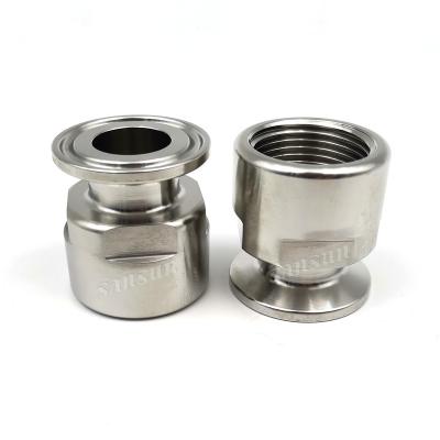 China Sanitary Stainless Female Dairy Steel Pipe Fitting NPT /Clamp Adapter For Vintage for sale