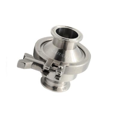 China SS304 and SS316L Sanitary Stainless Steel Tri Flange Dairy Non Return Check Valve for sale