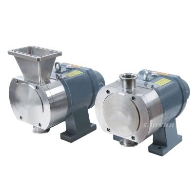 China Developing World Water Solutions Manufacturer Price of Sanitary Bi Wing Food Grade Rotary Lobe Pump Positive Displacement Lobe Pump for Honey for sale