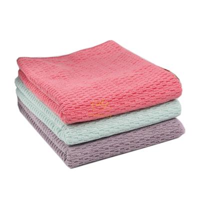 China Compressed Almond Velvet Cloth With Single Colth Microfiber Knitting Household Clean Cheap Clean Kitchen Towel Cloth for sale