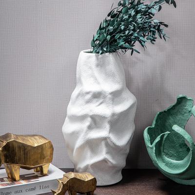 China Minimalist Modern Ceramic Ceramic Vase Home Decoration Soft Flower Ornaments for sale