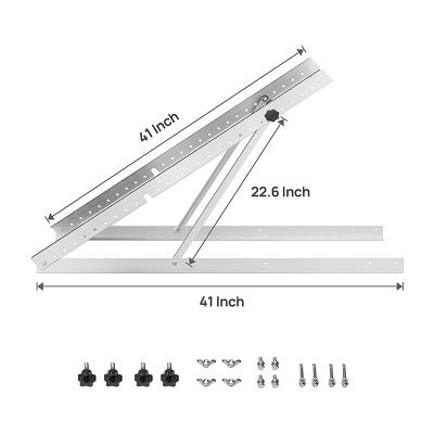 China Anticorrosive Adjustable Angle Solar Panel Mounting Bracket Customized for sale