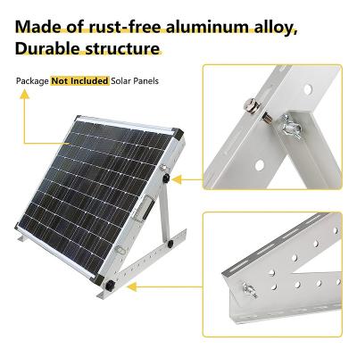 China 400Lbs Capacity Adjustable Solar Panel Tilt Mount Brackets Customized Size for sale