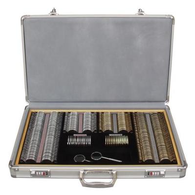 China Sistema de ensayo de la lente del grado profesional, optometrista Trial Lens Kit With Aluminum Case en venta