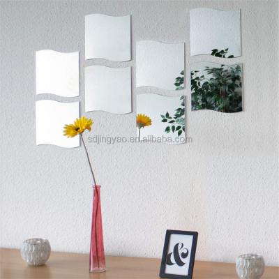 China China factory cheap price frameless wave s shaped mirror, wholesale decorative frameless wall and mirrors decor furniture for sale