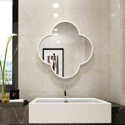 China Minimalist Wall Mounted Antique Decorative Mirror For Bathroom Carved Decorative Mirror Frame for sale