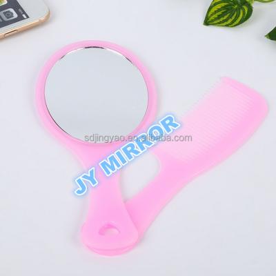 China Factory Wholesale Cheap Cosmetic Mirror Handle Make Up Cosmetic Mirror Full Set Direct Selling Different Portable Mirror Colors for sale