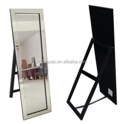 China Economical Modern Full Free Standing Large Horse Mirror, New Fashion Living Room Dressing Mirror, MDF Floor Bedroom Horse Mirror for sale