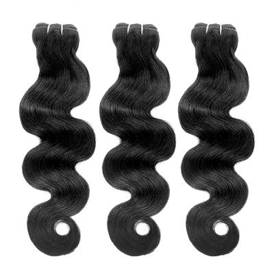 China Body Wave Body Wave Hair Bundles, 100% Unprocessed Brazilian Virgin Hair Extensions For Women Natural Black Virgin Remy E Color Hair for sale