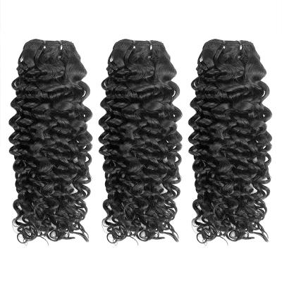 China Wholesale High Quality Italian Unprocessed Natural Wave 100% Curl Hair Extension JIAHUI,Brazilian Virgin Hair Weave Bundles for sale