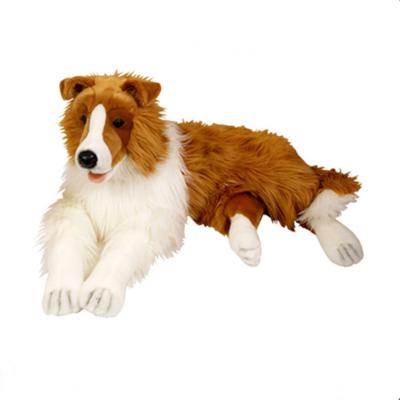 China Eco-Friendly High Quality Faux Fur German Collie Sheepdog Plush Toy for sale