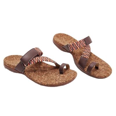 China New Women Cork Toe Slipper Wholesale Lightweight Summer Fashion Beach Flat for sale