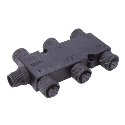 China m12 automotive automation distributor junction box and splitters for sale