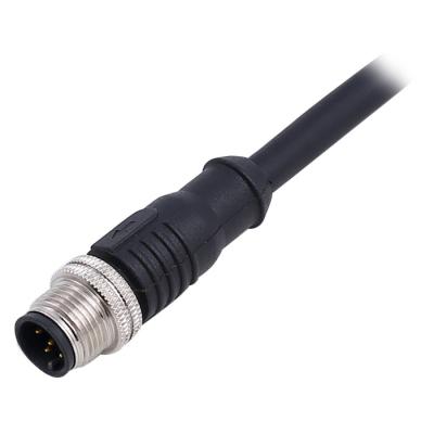 China Automotive M12 Cable For Waterproof Ethernet 8pin Ip67 IP68 Connector A Coding D Coding for sale