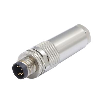 China Power /Signal M8 Assembly Circular Connector Straight Type Or Right Angle Type 3Pin 4Pin IP67 IP68 for sale