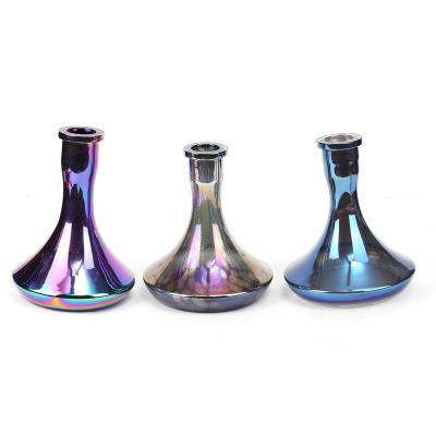 China Smoking Hookah Shisha Narguile Plating Color Germany Style Top Selling Cheap Vase China Russian Whole Glass Hookah Shisha Base Factory Direct Best Prices for sale