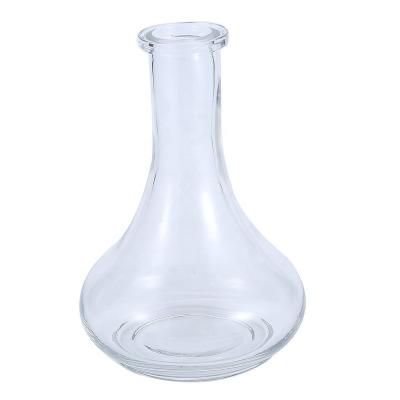 China Modern Selling Modern Desgin Alpha Hookah Vase Shisha Base Shisha Base Russian Crystal Transparent Glass Bottom Bottle Cachimba for sale