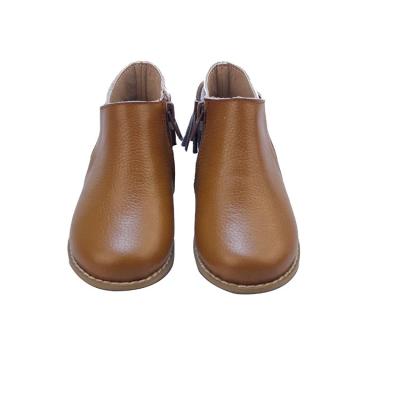 China Genuine Leather Baby Boy Girls Booties (Can Be Customized) Mow Anti-Slip Soft Sole Toddler First Walker Warm Boots Shoes for sale