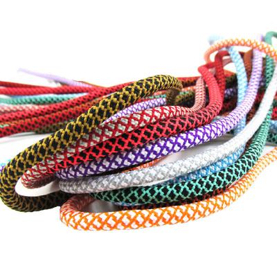 China Yrunfeety Round Custom Shoe Lace Up 60-200CM Round Rope Laces Two Tone Rope Laces Thick Sneaker Lace Custom Lace In Bulk for sale