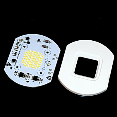 China Advertising Channel Letter OEM DOB 50W AC LED Module 220V 62x62mm PCB IC Linear Driver Driverless For Spotlight Street Light for sale