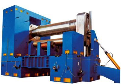 China Horizontal Down Roller Adjust 3 Roller Bending Machine For Sheet Metal Become Round for sale