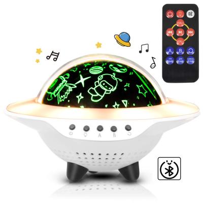 China UFO Bluetoth Indoor Player Projector Remote Control Lamp with Timer LED Star Projector Night Lights for Kids for sale