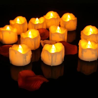 China Flameless Timer Led Candles, 12pcs Battery Operated Decorative Flameless Candles LED Tea Flicker Light, 6 Hours On and 18 Hours for sale