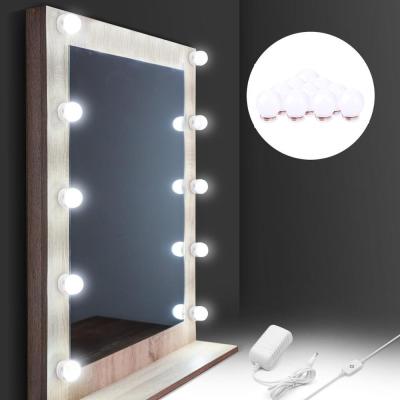 China HOTEL Led Mirrors Dubai Bathroom Mirror Light 10 Bulbs For Dressing Table Mirror Makeup Vanity Light Crystal for sale