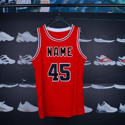 China Wholesale Menutt Antibacterial Fully Stitched Red Jersey Chicago #23 Michael #91 Dennis Rodman Vintage Basketball Jersey for sale