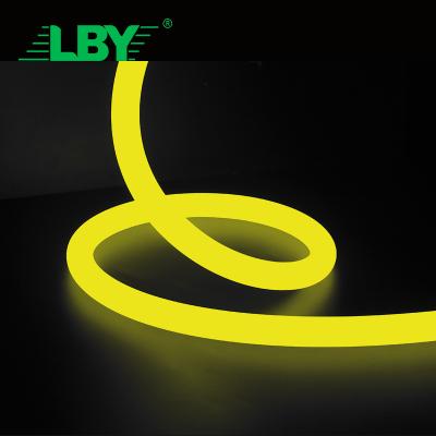 China LBY China Waterproof Pool Light Neon Flex Strip Constant Voltage 24V 10W 6*12 Rgb Led 1Cm Cut 220V Flex Neon Flex Led Strip 12V for sale