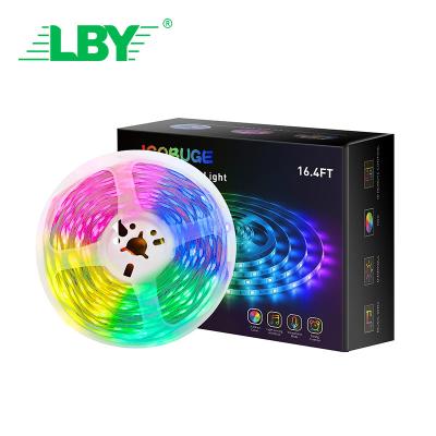 China LBY Wireless Wifi Remote 12V 10M Ir Smart Led Light Strips 32.8Ft Dream Color Strip Led Light Kit For Bedroom for sale