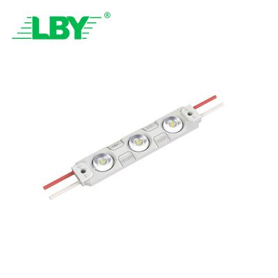 China LBY SMD DC 12V Waterproof Injection led Modules High Bright Light Outdoor 1W 3 Leds 2835 Led Modul 12v For Advertising Sign Box for sale