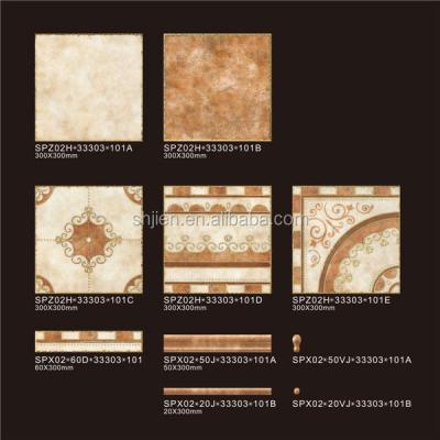 China Rustic Tile Newcomer! ! ! 330*330mm high quality european antique bathroom tile for wall and floor for sale