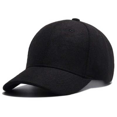 China JOINT Warm Blank Wool Baseball Cap Casual Winter Dad Simple Hats For Men's Sports Hat for sale