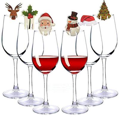 China Fashionable Christmas Ornament Wine Glass Cups Bulk Card Other Christmas Decorations for sale