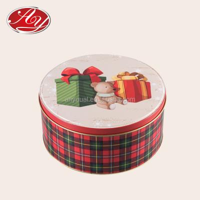 China Eco-friendly and recycleable material check pattern printed around buy empty Tin Cans For Sale for sale