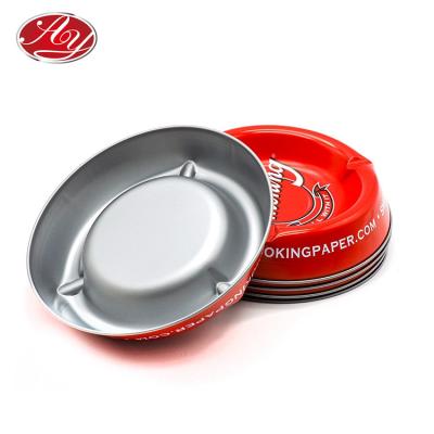 China Custom Embossing Car Ash Tray Made Of Eco - Friendly , Recyclable Small Material Metal for sale