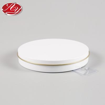 China High Quality Round Metal Material Eco - Friendly And Recyclable Small White Mint Tin Box for sale