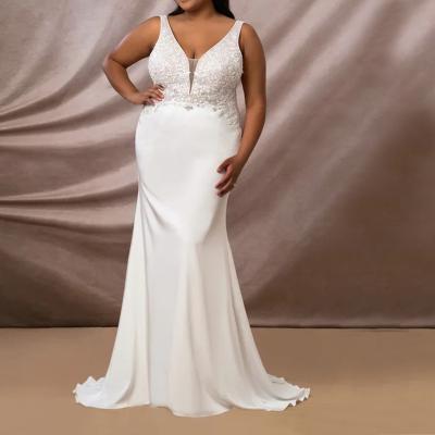 China Elegant Women Sleeveless White Lace Anti-Static Custom Made Floor Length Plus Size Evening Mesh Maxi Sexy Party Dress for sale