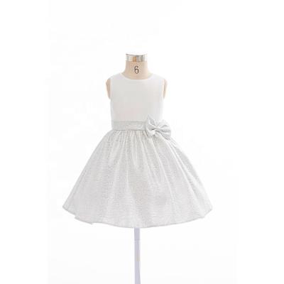 China 2020 New Style Sleeveless Ivory Holy Communion Dress Baby Baptism First Flower Girl Dress for sale