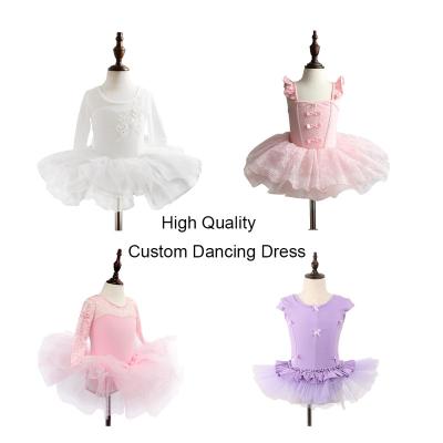 China Wholesale Breathable Belly Dance Dress Kids Little Girls Trailing Wedding Party Ballroom Dancing Dresses for sale