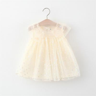 China Wholesale Heart Washable One Piece 4 Year Old Little Cute Baby In Ivory Clothes Newborn Clothing Dress for sale